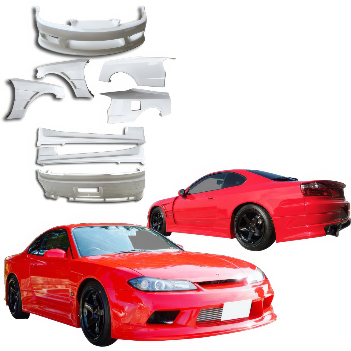 All kind of body kits for Nissan Silvia 1999. Exterior/Complete Body Kits 