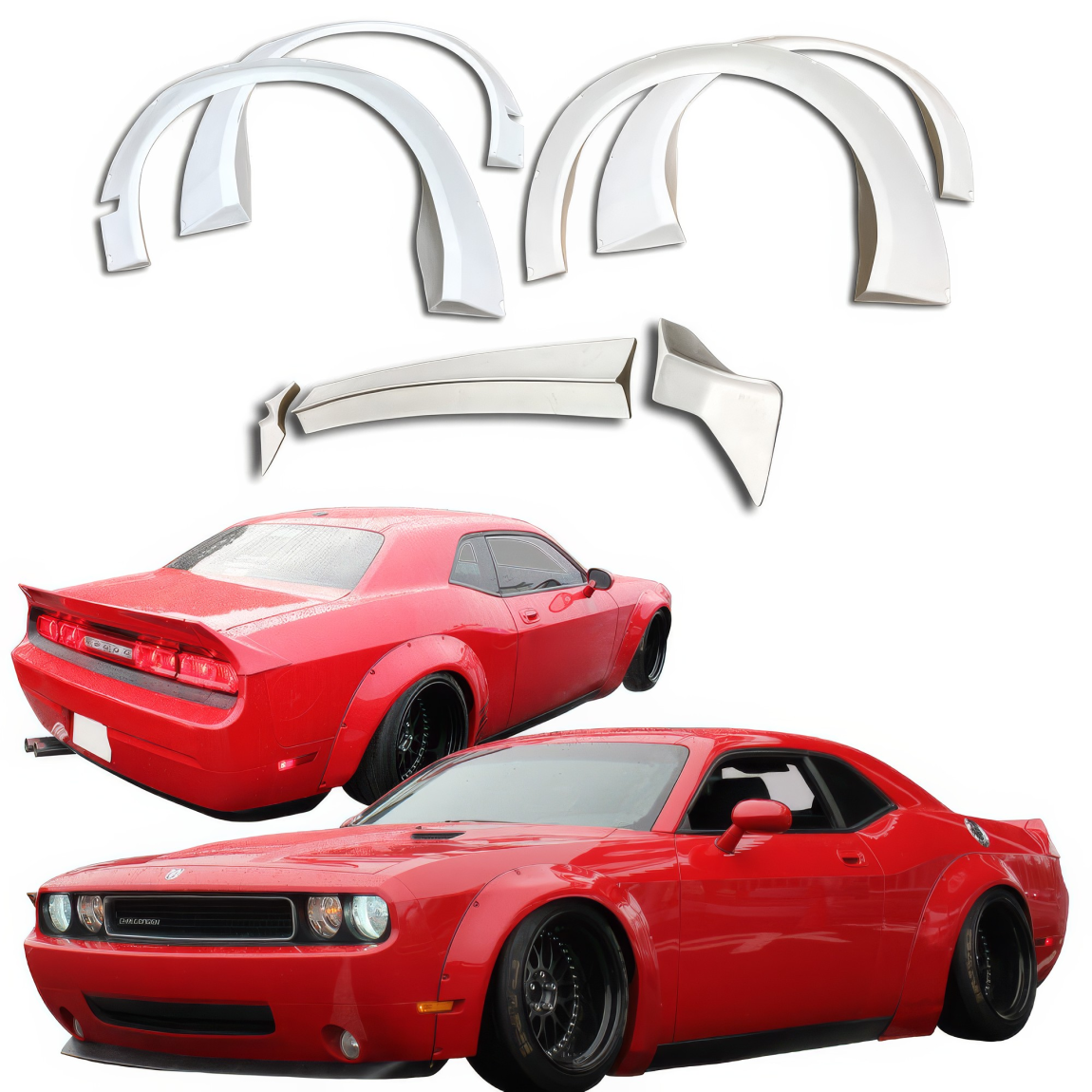 All kind of body kits for Dodge Challenger 2008. Exterior/Complete Body Kits 