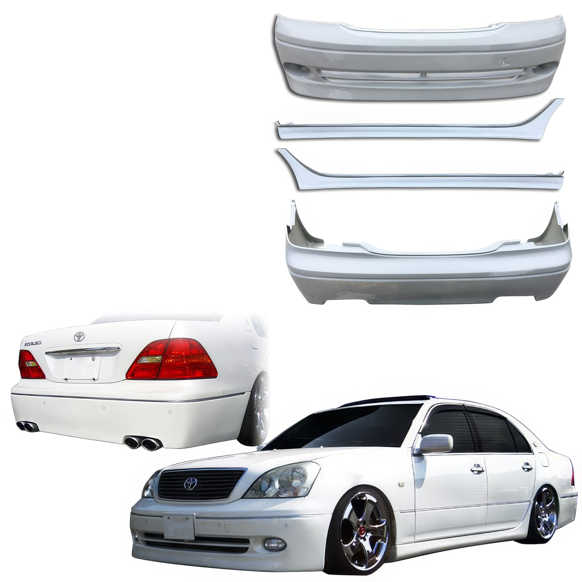 All kind of body kits for Lexus LS430 2001. Exterior/Complete Body Kits 