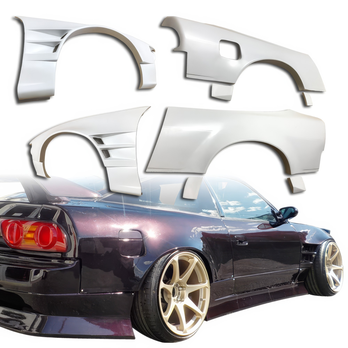 All kind of body kits for Nissan 240SX 1989. Exterior/Fenders 