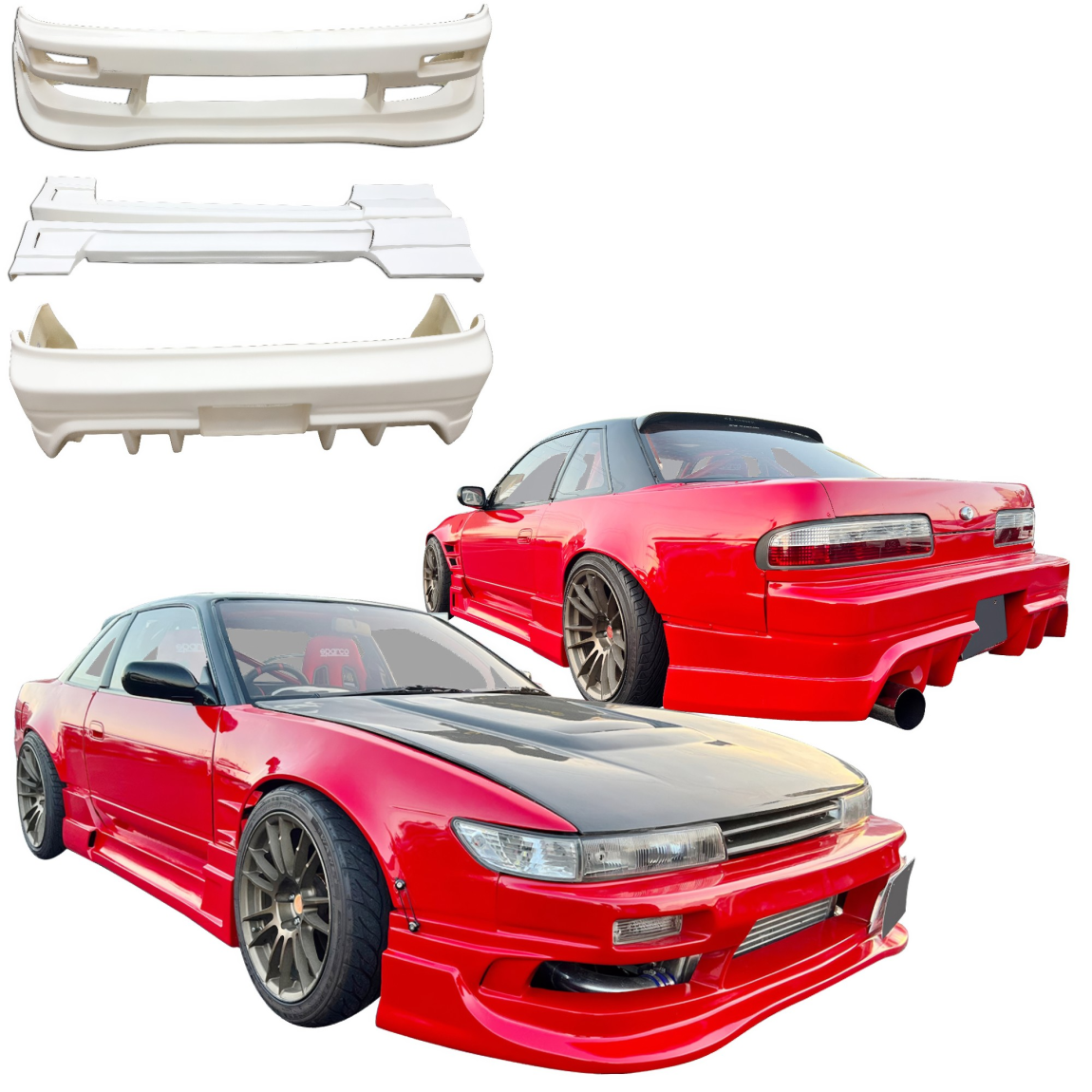 All kind of body kits for Nissan Silvia 1989. Exterior/Complete Body Kits 