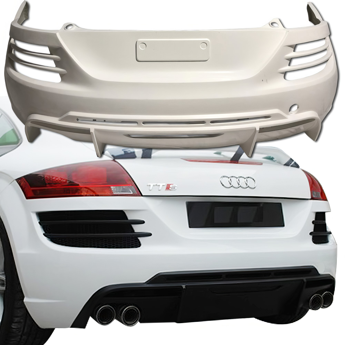 All kind of body kits for Audi TT 2008. Exterior/Rear Bumpers or Lips 