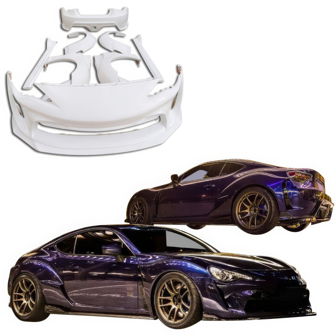 All kind of body kits for Scion FR-S 2013. Exterior/Complete Body Kits 