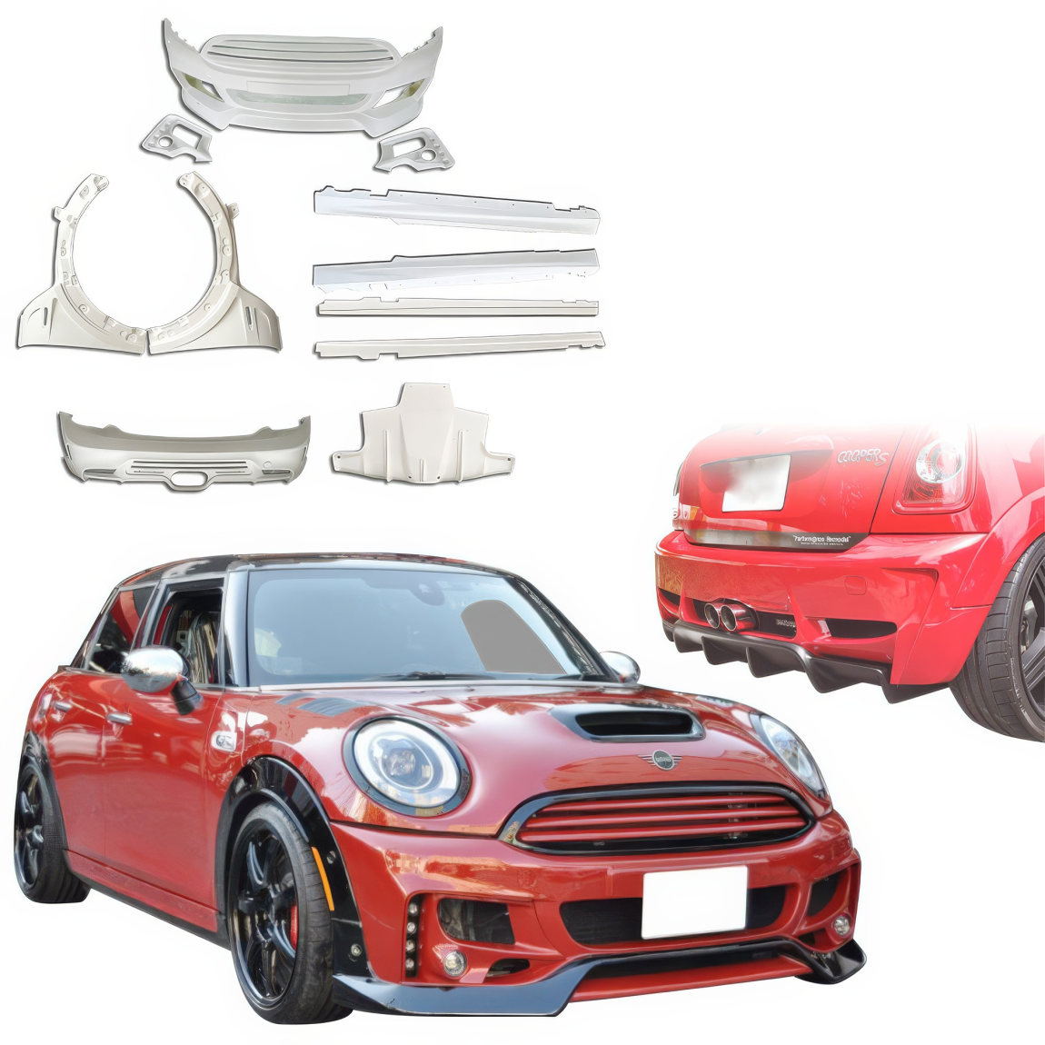 All kind of body kits for Mini Cooper 2014. Exterior/Complete Body Kits 