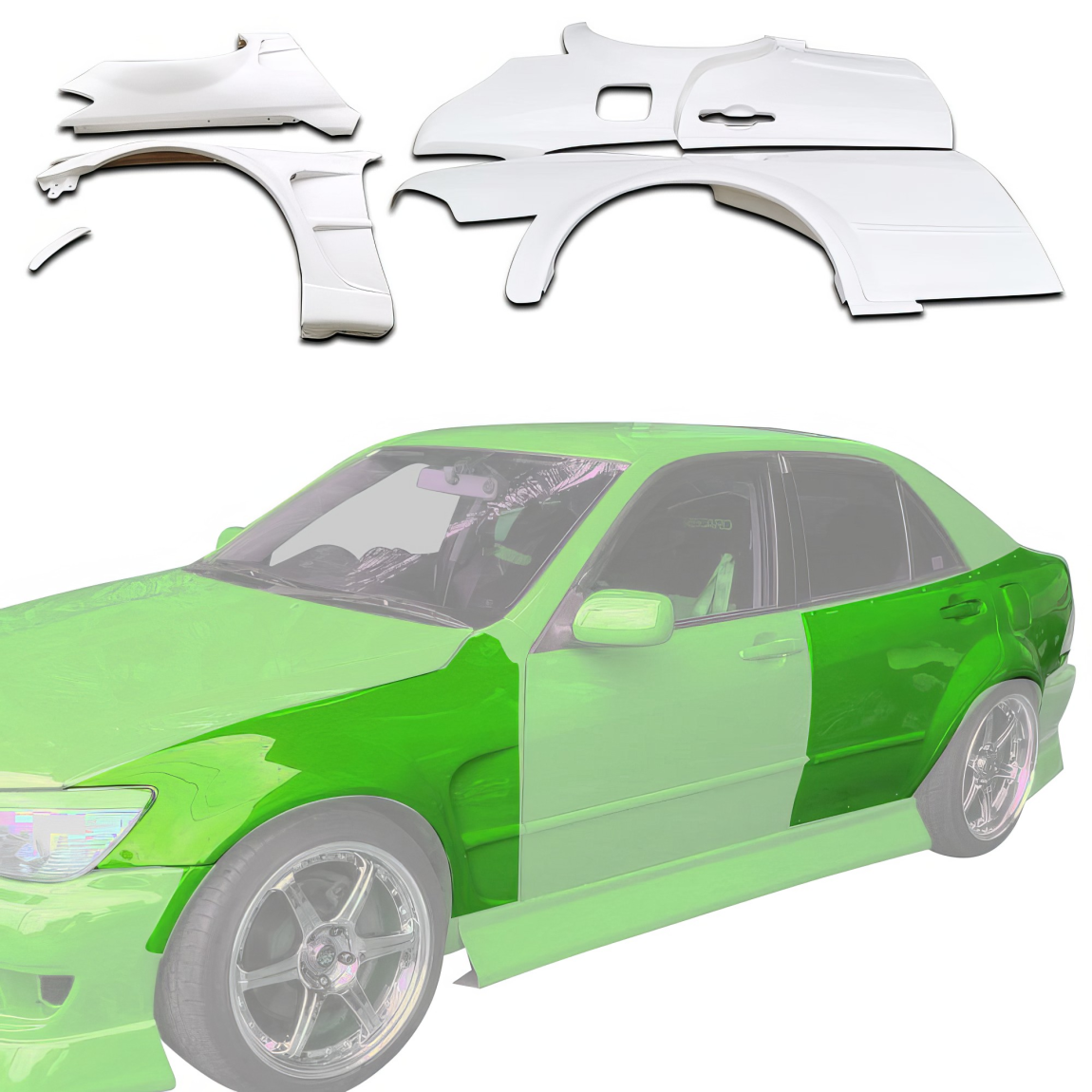 All kind of body kits for Lexus IS Series 2000. Exterior/Fenders 