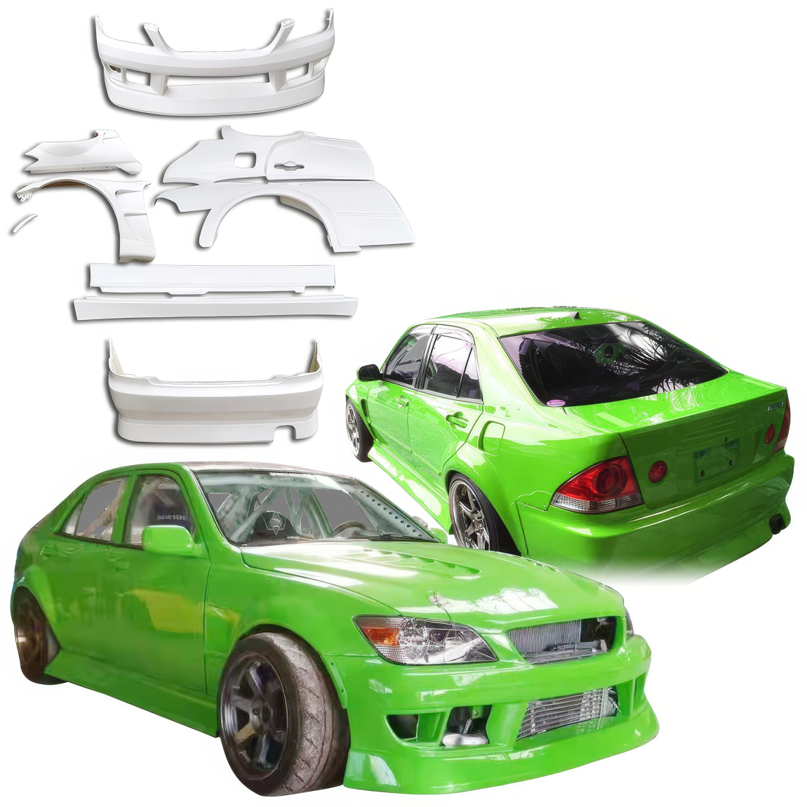 All kind of body kits for Lexus IS Series 2000. Exterior/Complete Body Kits 