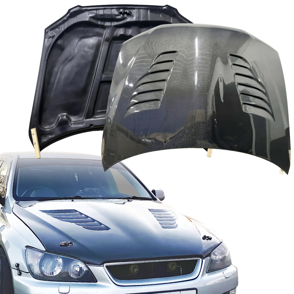 All kind of body kits for Lexus IS Series 2000. Exterior/Hoods 