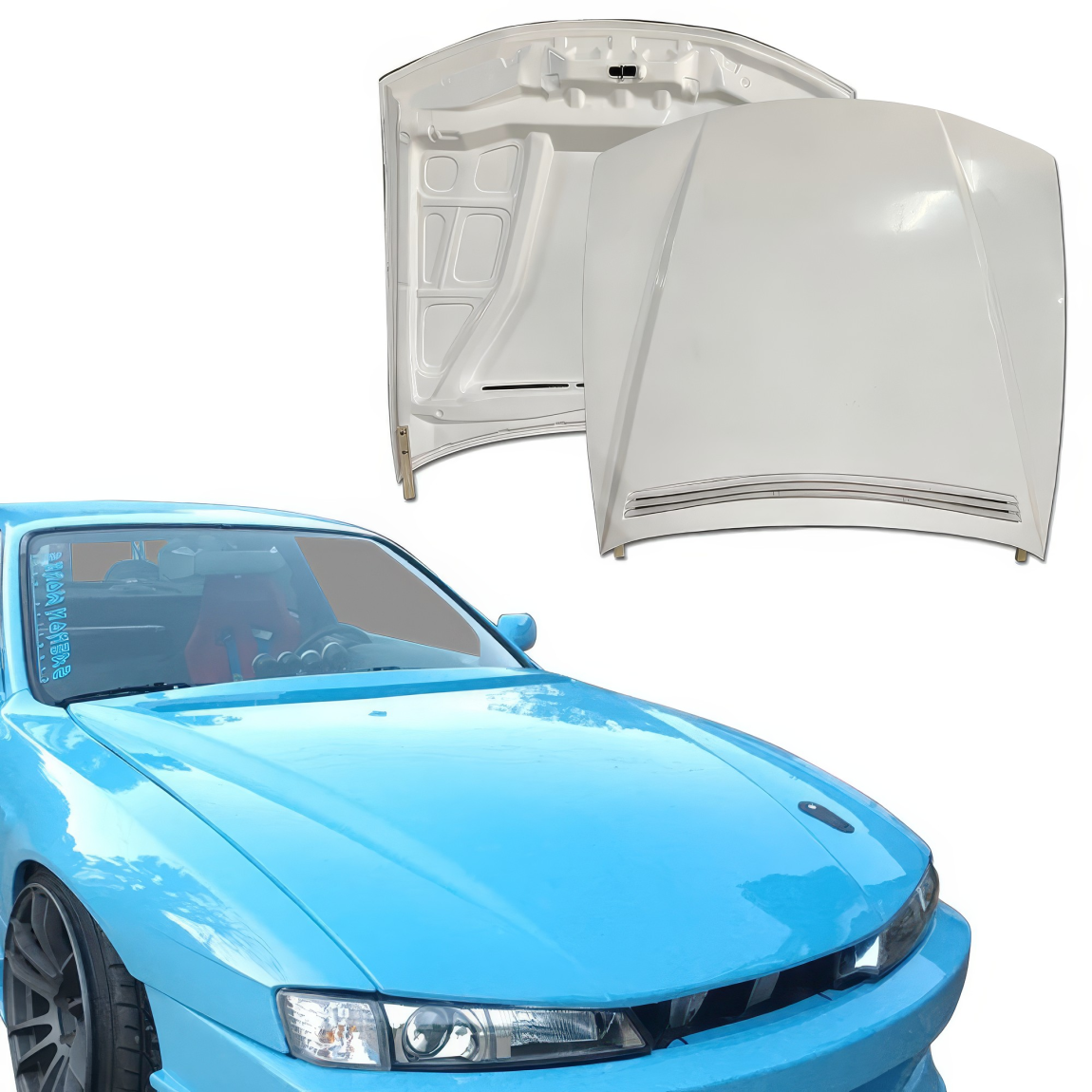 All kind of body kits for Nissan 240SX 1997. Exterior/Hoods 