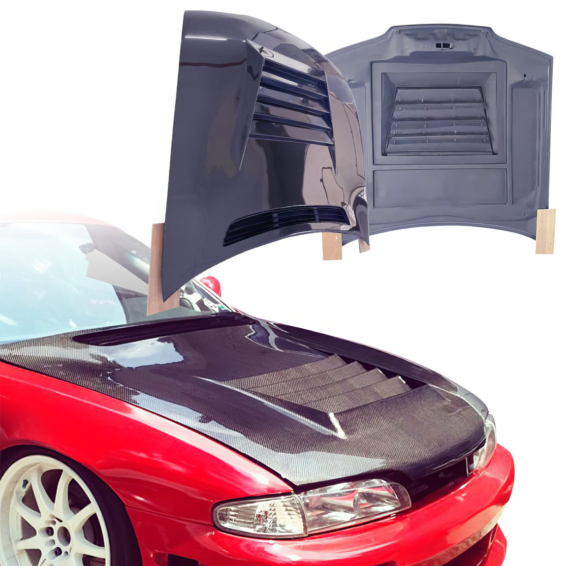 All kind of body kits for Nissan 240SX 1995. Exterior/Hoods 