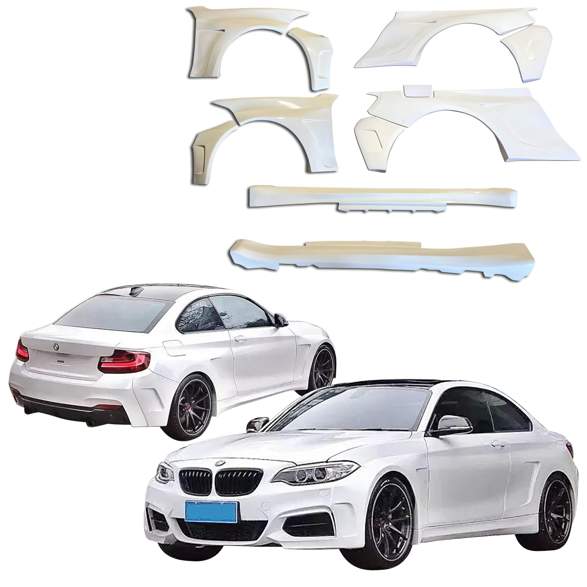 All kind of body kits for BMW 2-Series 2014. Exterior/Complete Body Kits 