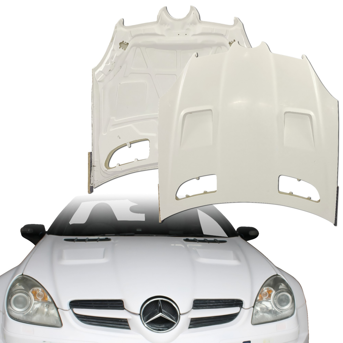 All kind of body kits for Mercedes-Benz SLK-Class 2005. Exterior/Hoods 