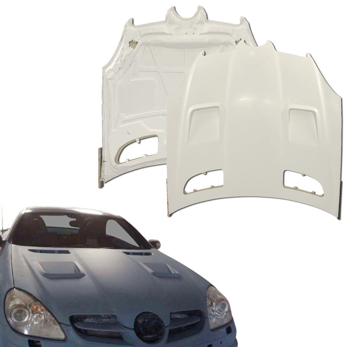 All kind of body kits for Mercedes-Benz SLK-Class 2005. Exterior/Hoods 