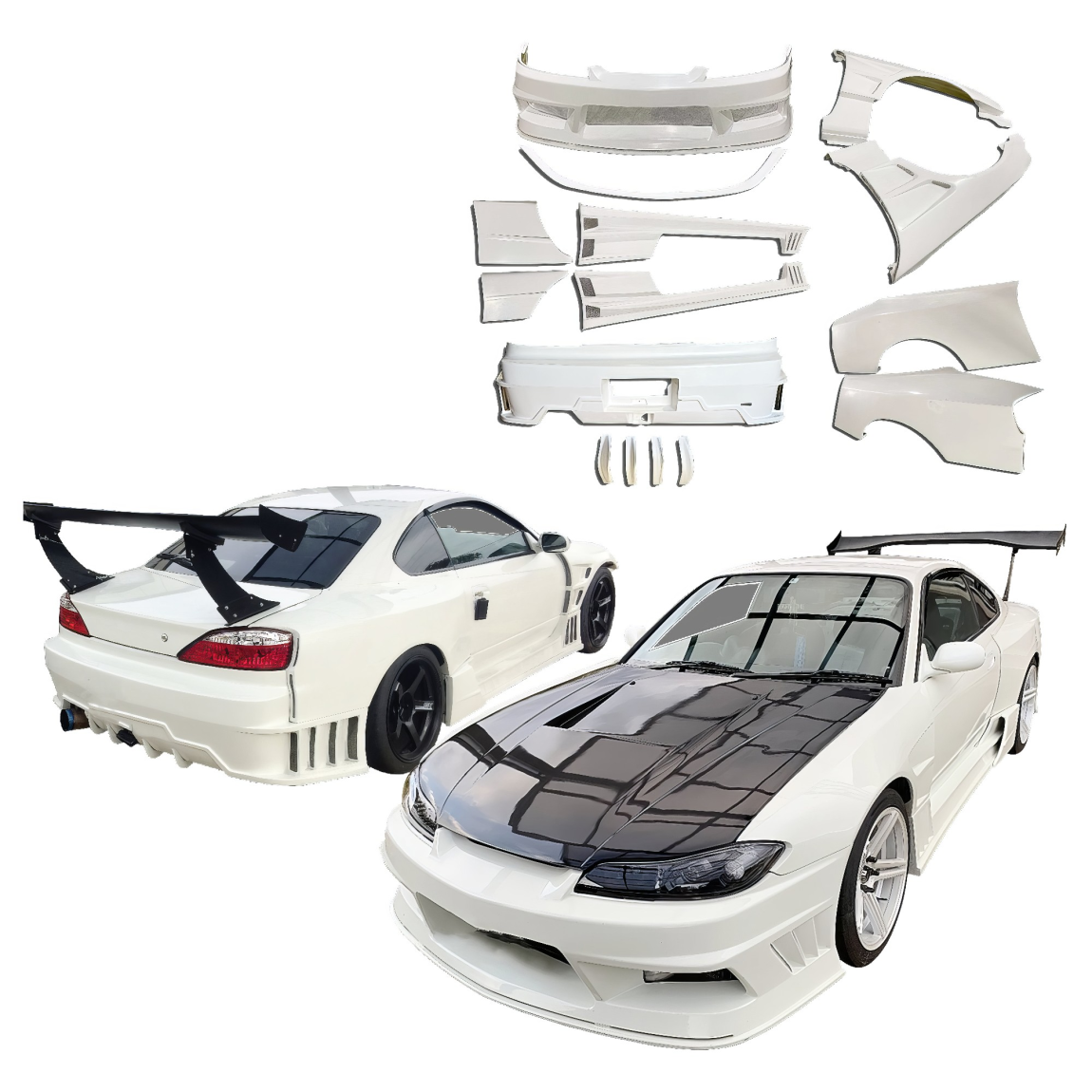 All kind of body kits for Nissan Silvia 1999. Exterior/Complete Body Kits 