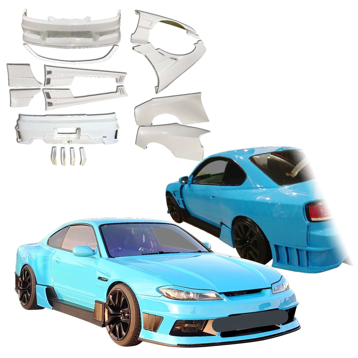 All kind of body kits for Nissan Silvia 1999. Exterior/Complete Body Kits 