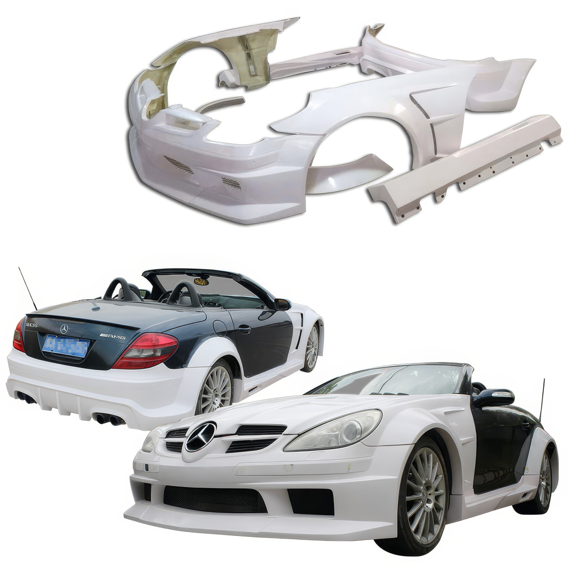 All kind of body kits for Mercedes-Benz SLK-Class 2005. Exterior/Complete Body Kits 