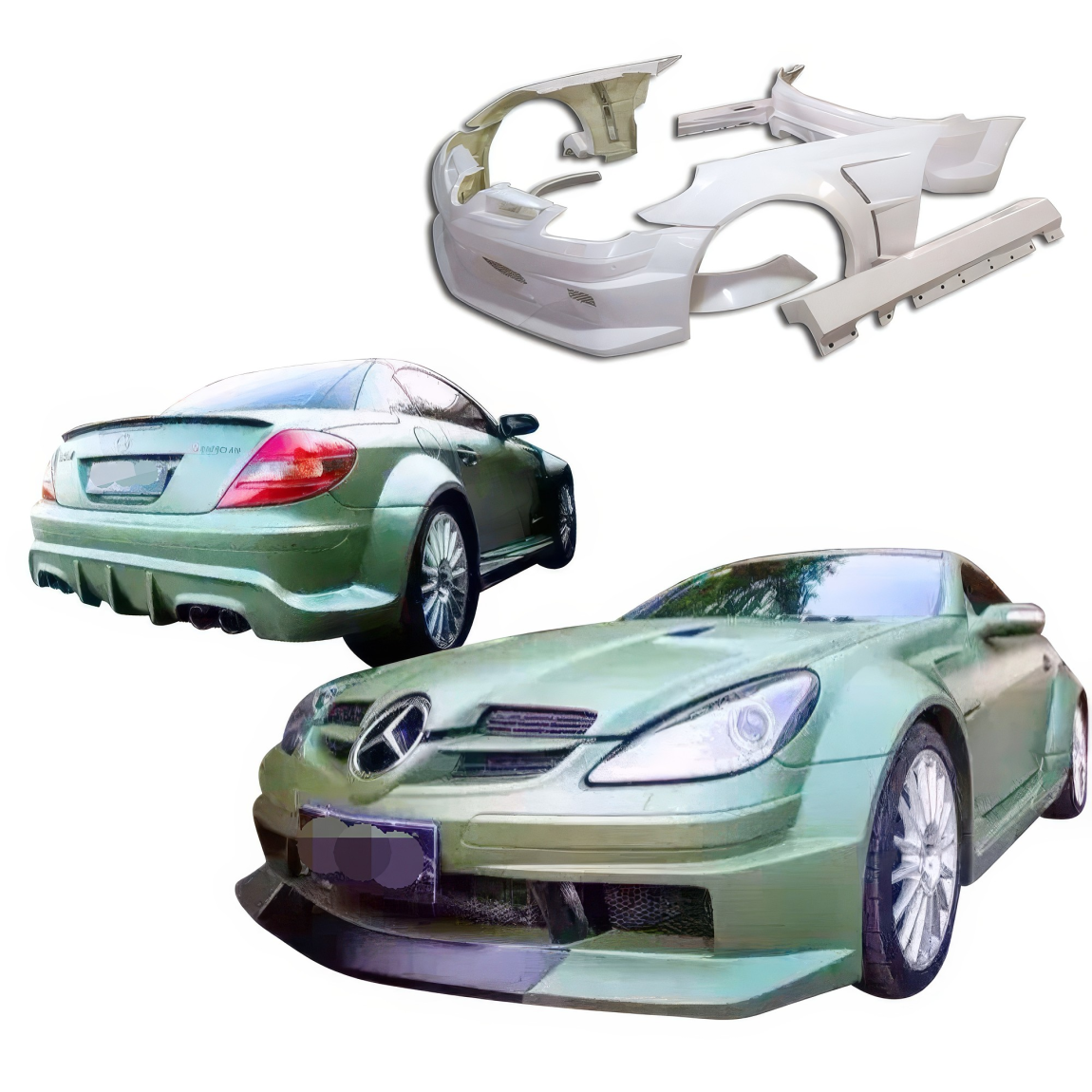 All kind of body kits for Mercedes-Benz SLK-Class 2005. Exterior/Complete Body Kits 