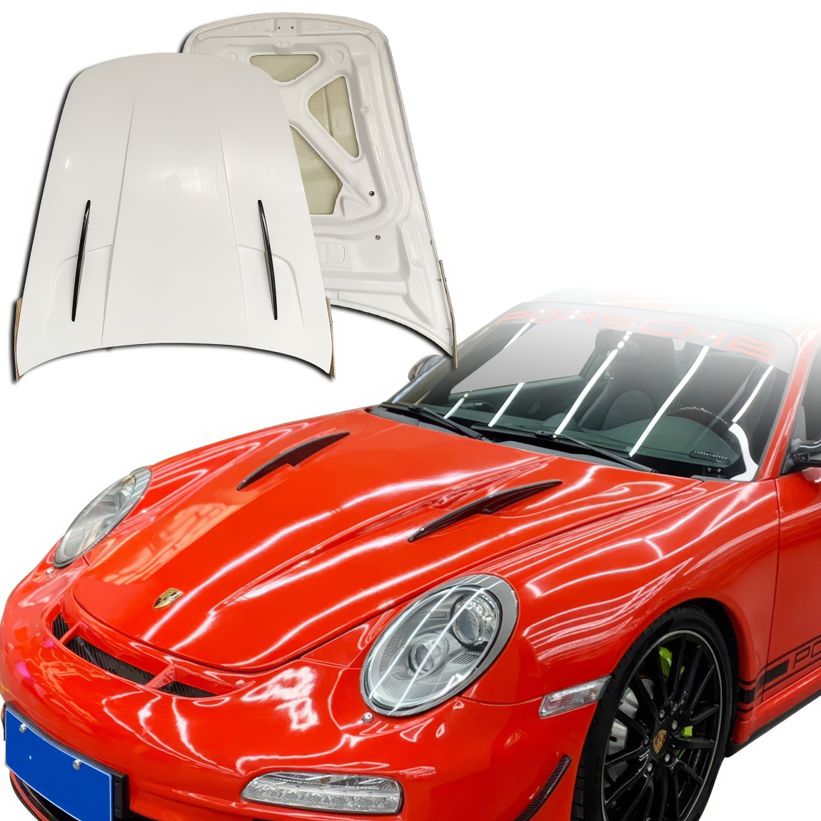 All kind of body kits for Porsche 911 2005. Exterior/Hoods 