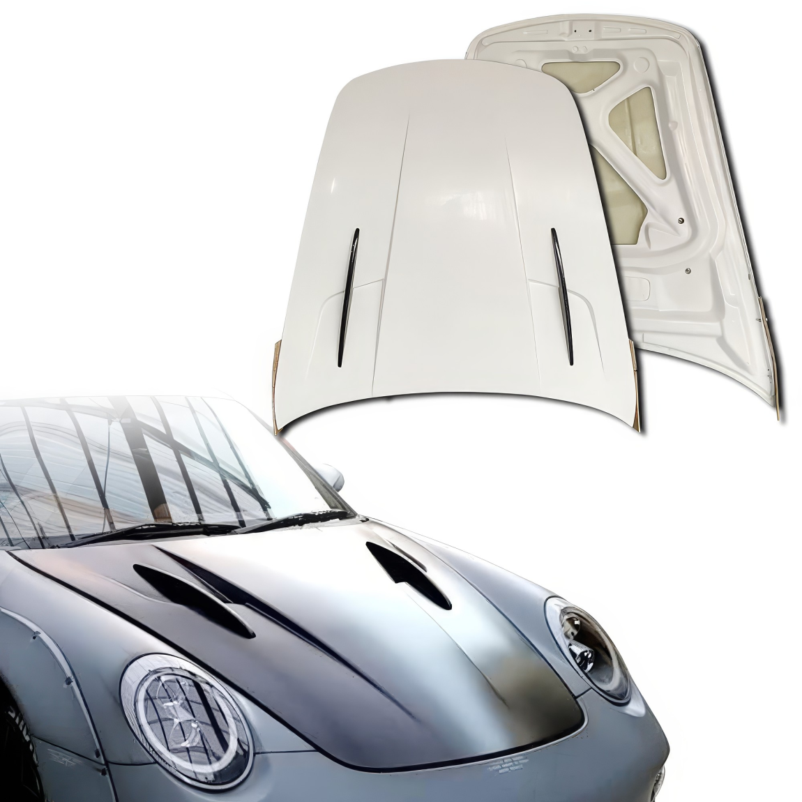 All kind of body kits for Porsche 911 2005. Exterior/Hoods 