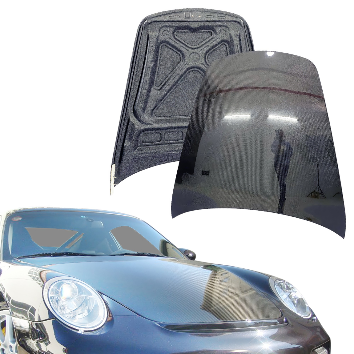 All kind of body kits for Porsche 911 2005. Exterior/Hoods 