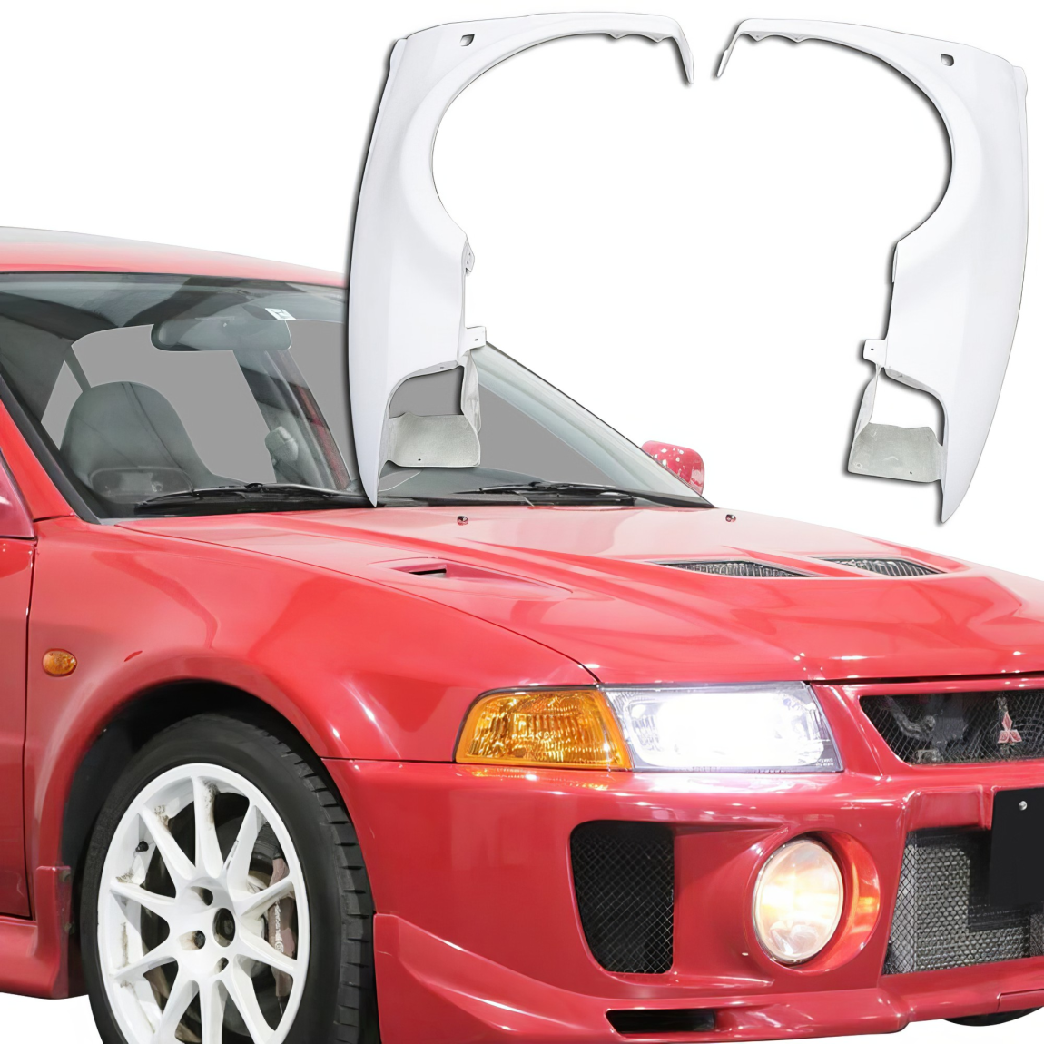 All kind of body kits for Mitsubishi Evolution 1998. Exterior/Hoods 