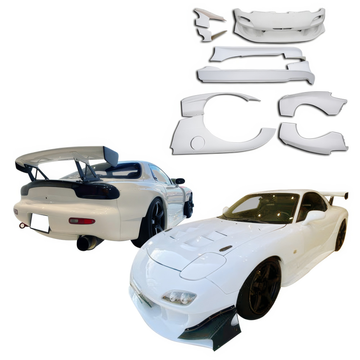 All kind of body kits for Mazda RX-7 1993. Exterior/Complete Body Kits 