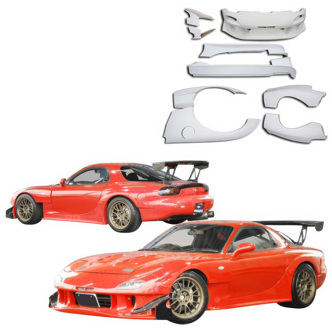 All kind of body kits for Mazda RX-7 1993. Exterior/Complete Body Kits 