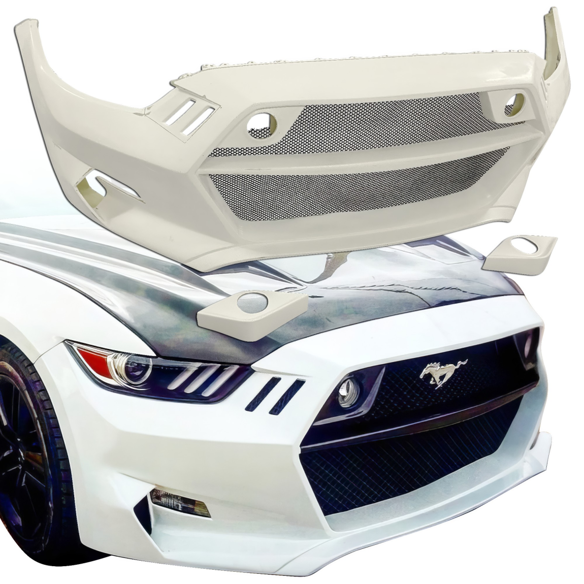 All kind of body kits for Ford Mustang 2015. Exterior/Front Bumpers or Lips 