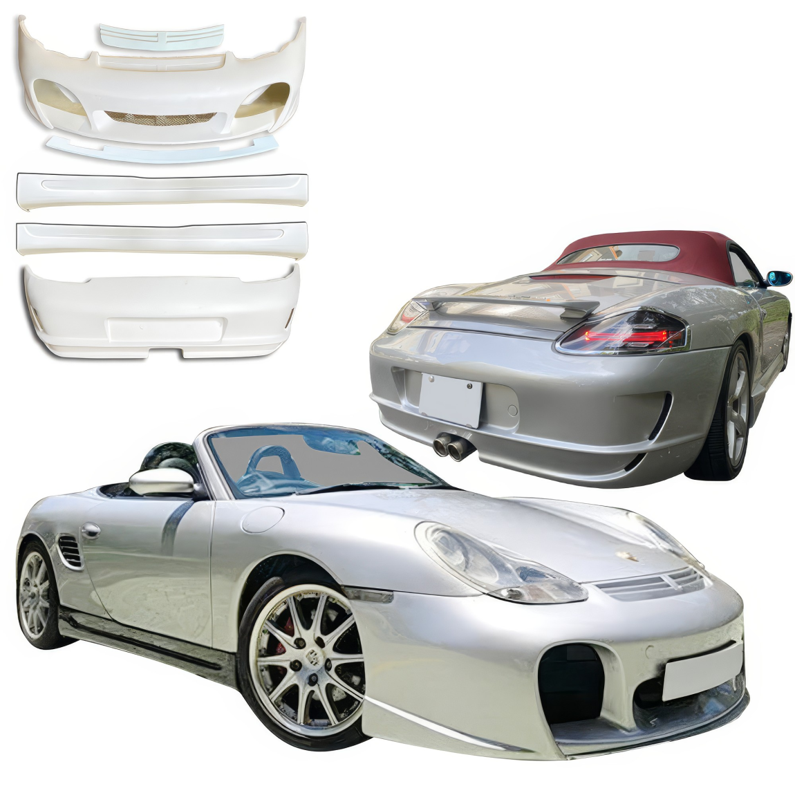 All kind of body kits for Porsche Boxster 1997. Exterior/Complete Body Kits 