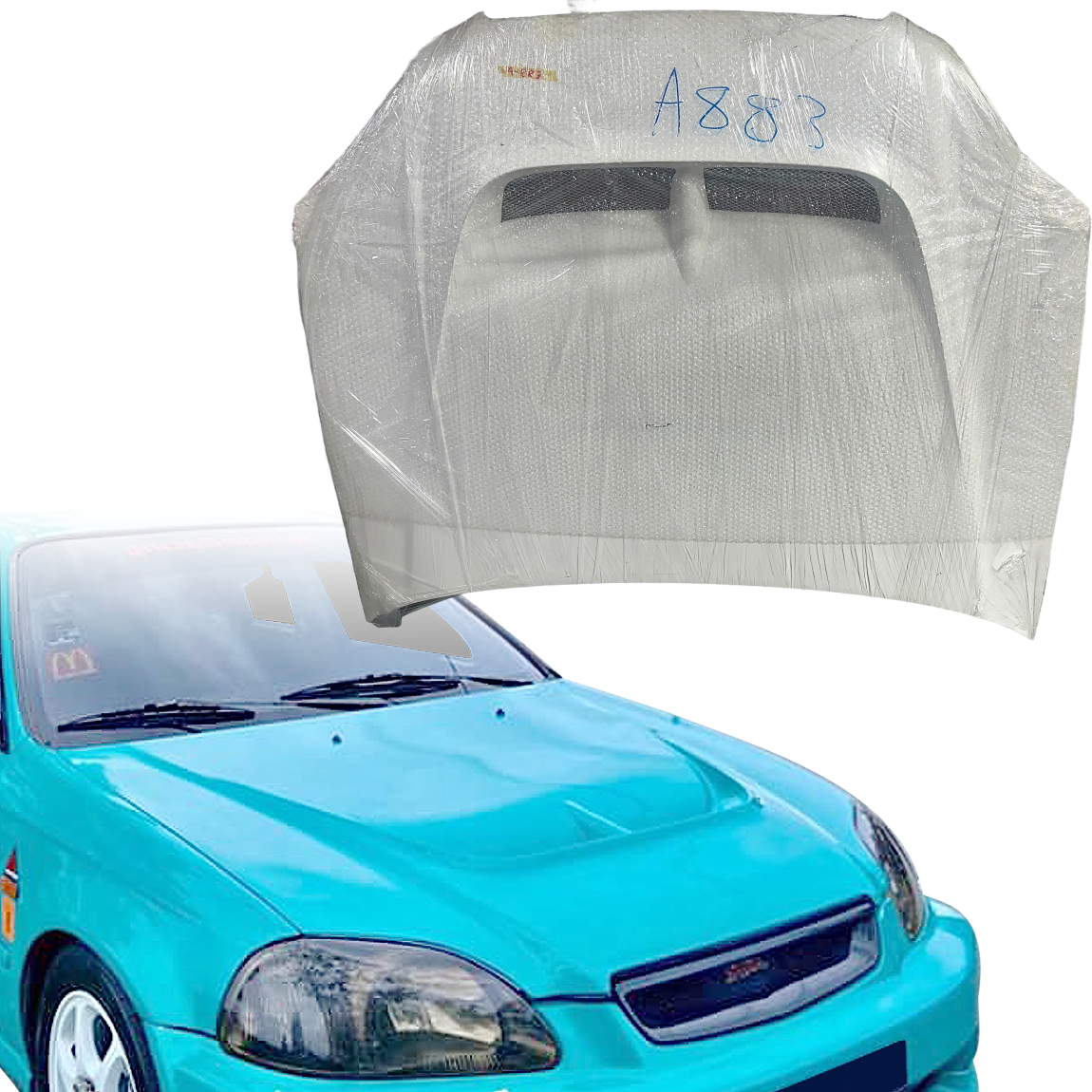 All kind of body kits for Honda Civic 1996. Exterior/Hoods 