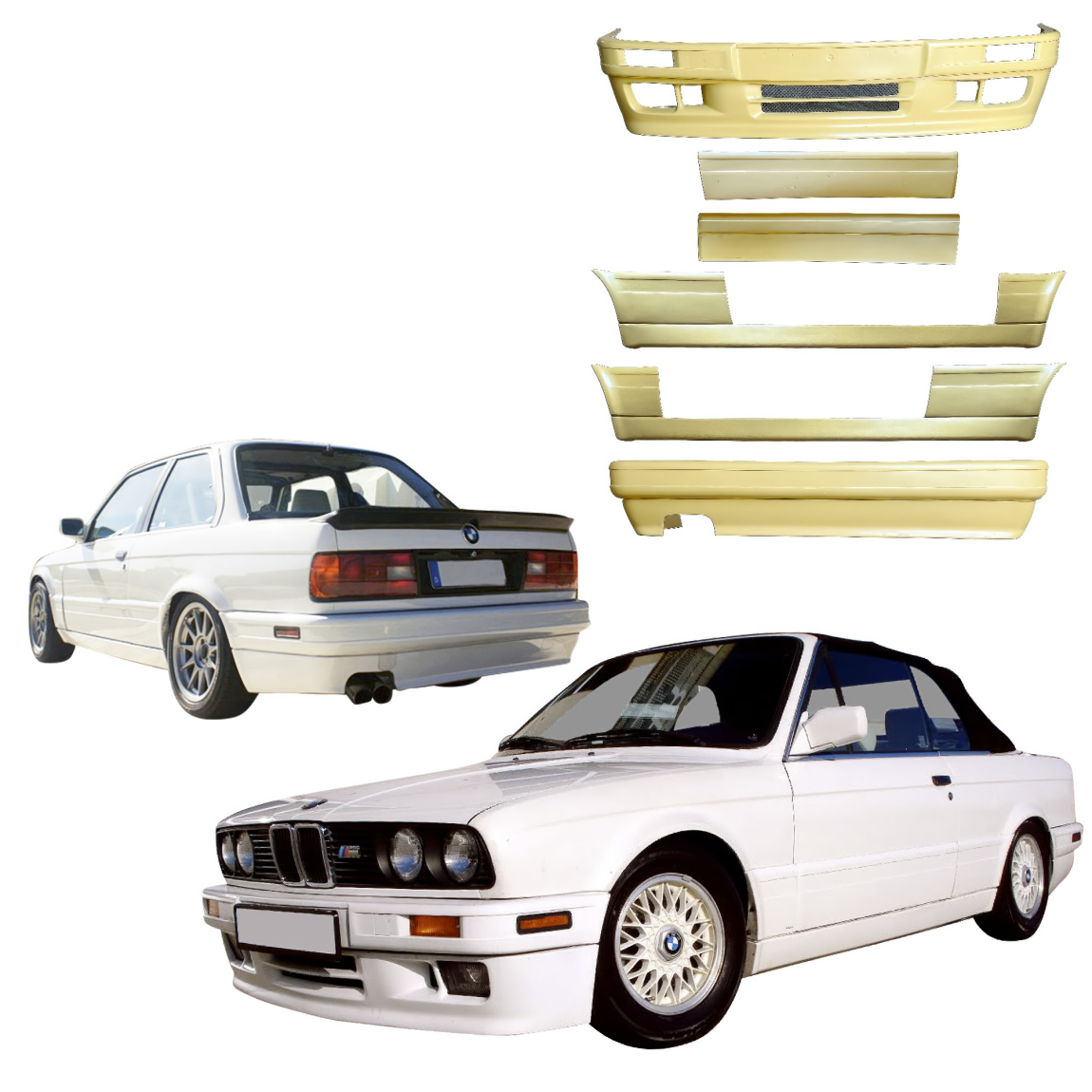 All kind of body kits for BMW 3-Series 1984. Exterior/Complete Body Kits 