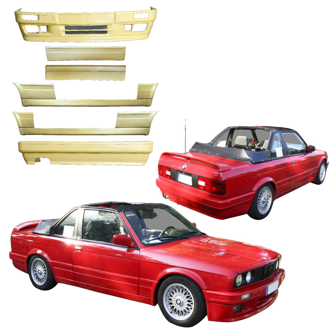 All kind of body kits for BMW 3-Series 1984. Exterior/Complete Body Kits 