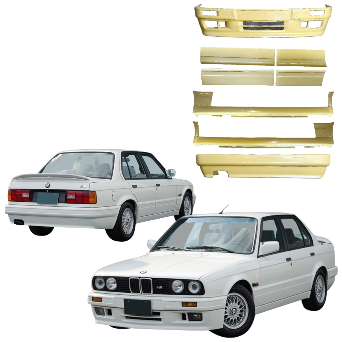 All kind of body kits for BMW 3-Series 1984. Exterior/Complete Body Kits 