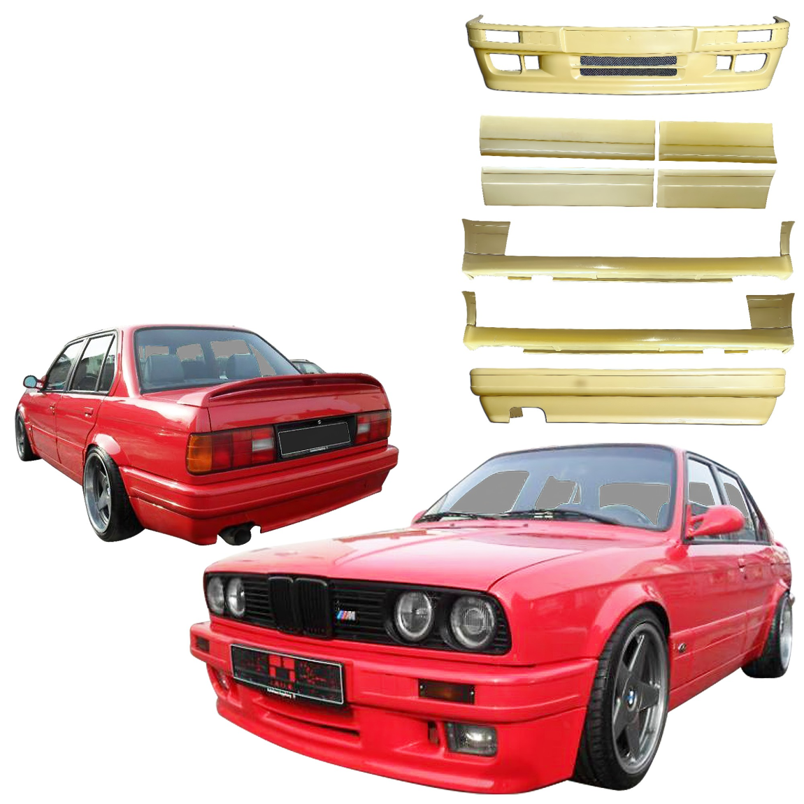 All kind of body kits for BMW 3-Series 1984. Exterior/Complete Body Kits 