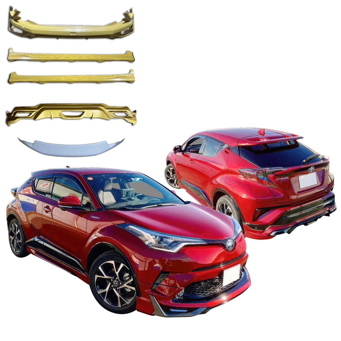 All kind of body kits for Toyota C-HR 2018. Exterior/Wings 