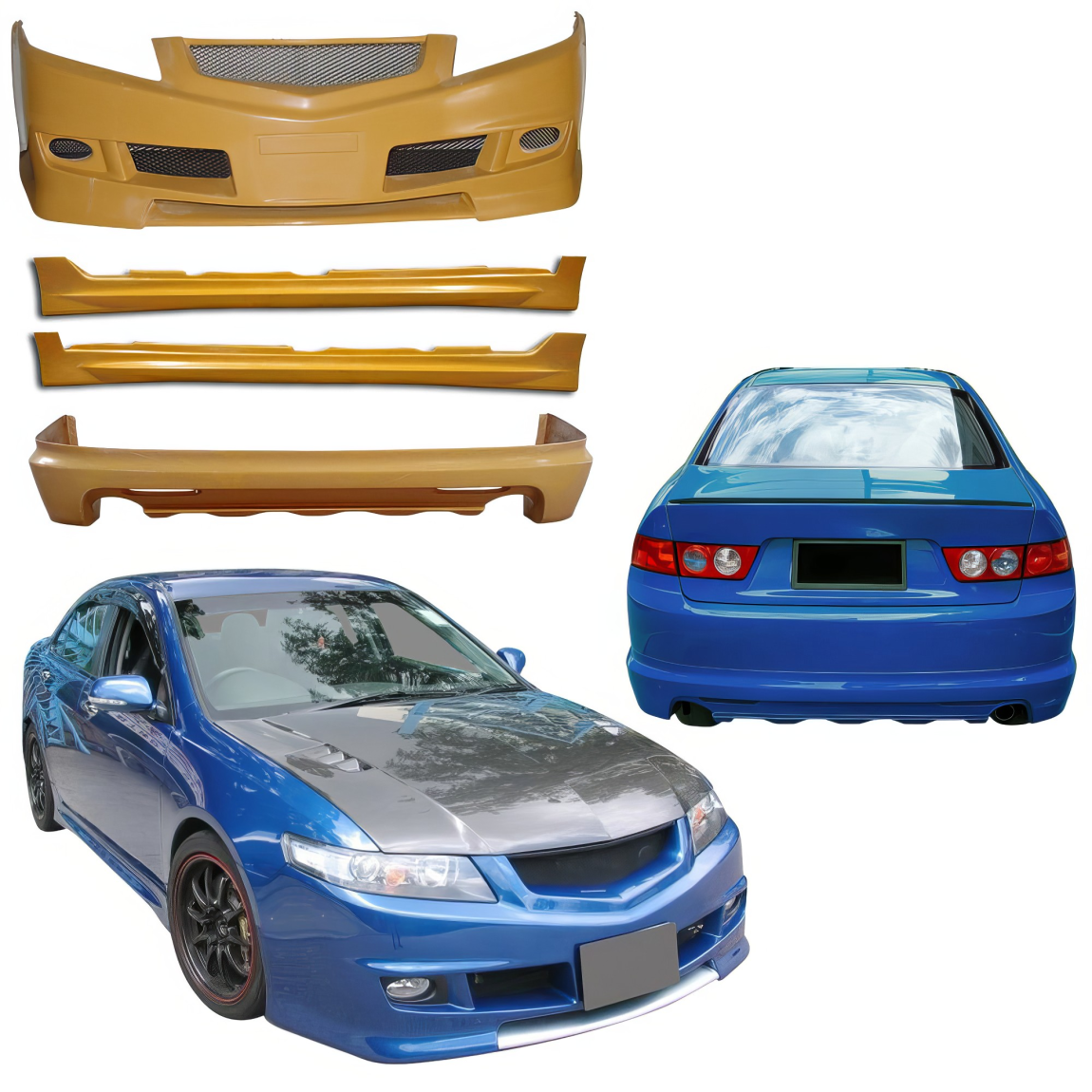 All kind of body kits for Acura TSX 2004. Exterior/Complete Body Kits 