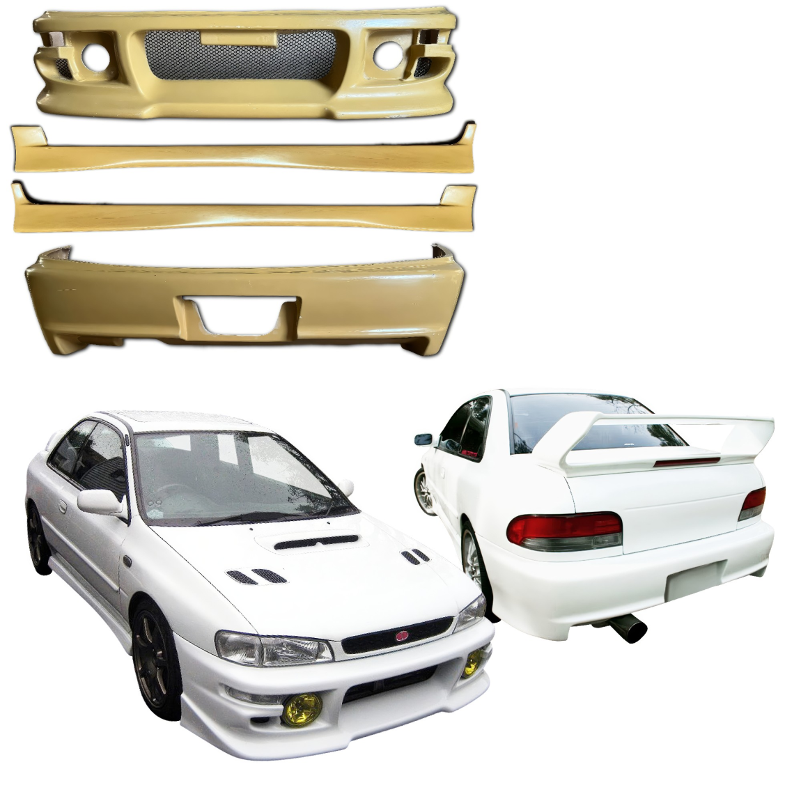 All kind of body kits for Subaru Impreza 1993. Exterior/Complete Body Kits 