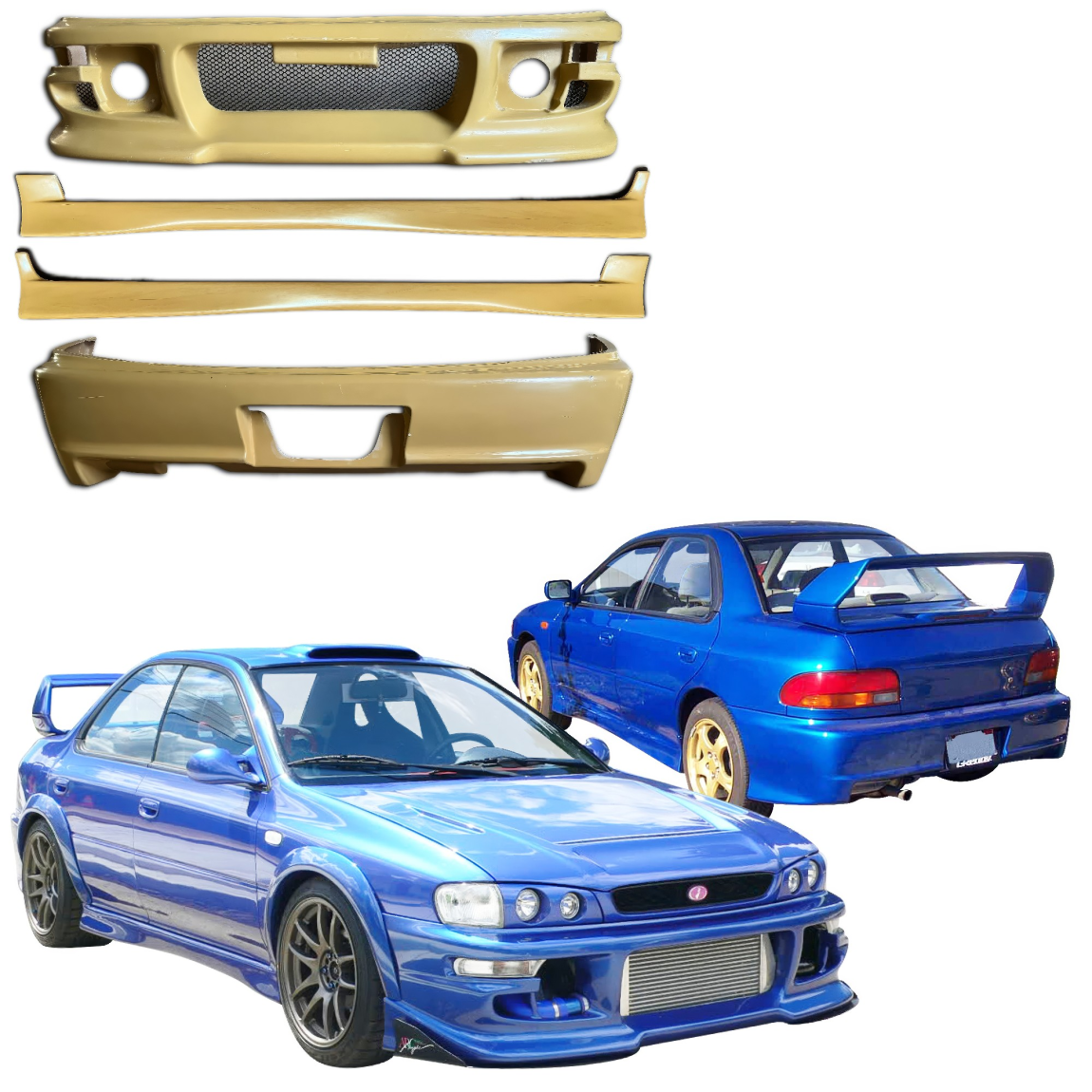 All kind of body kits for Subaru Impreza 1993. Exterior/Complete Body Kits 