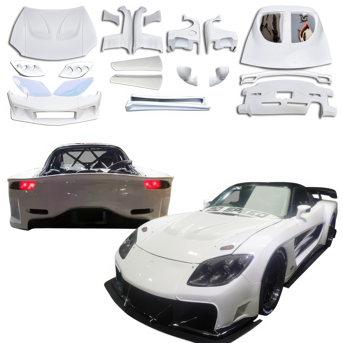 All kind of body kits for Mazda RX-7 1993. Exterior/Complete Body Kits 