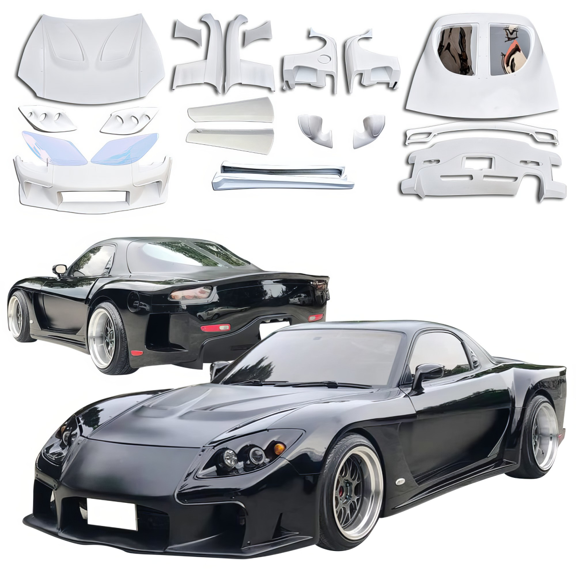 All kind of body kits for Mazda RX-7 1993. Exterior/Complete Body Kits 