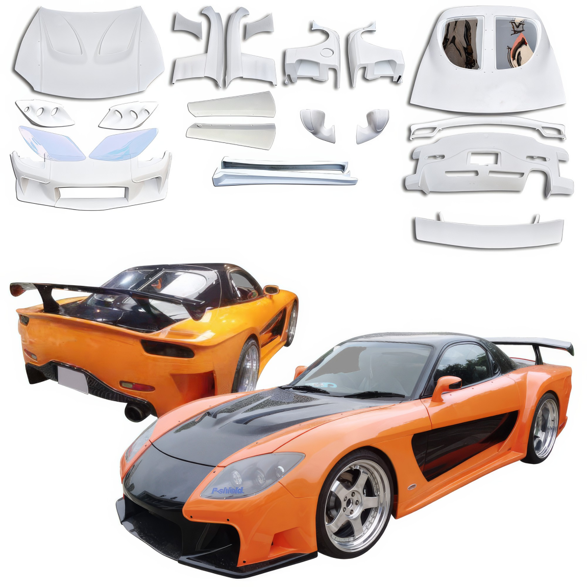 All kind of body kits for Mazda RX-7 1993. Exterior/Wings 