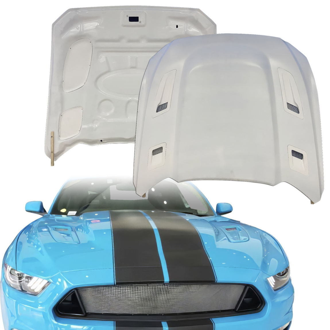 All kind of body kits for Ford Mustang 2015. Exterior/Hoods 