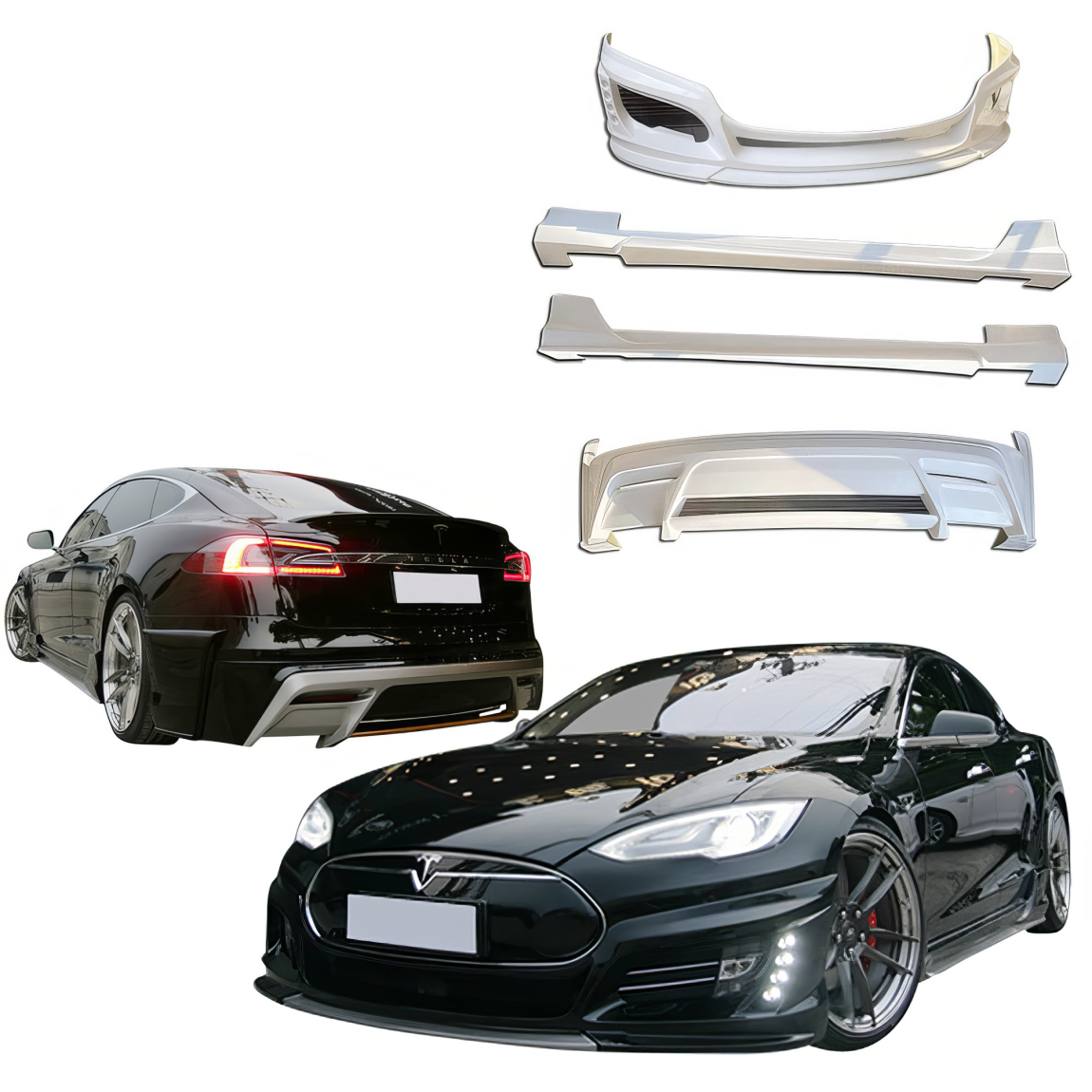 All kind of body kits for Tesla S 2012. Exterior/Complete Body Kits 