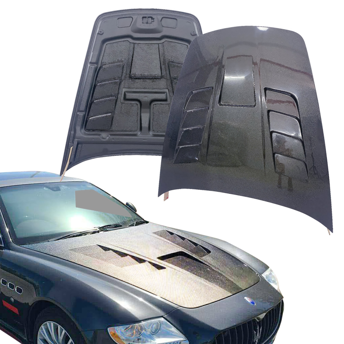 All kind of body kits for Maserati Quattroporte 2005. Exterior/Hoods 