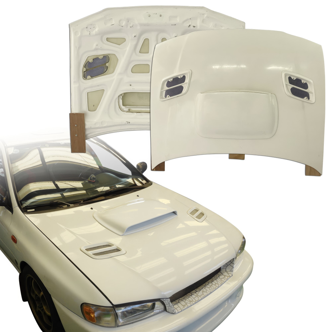 All kind of body kits for Subaru Impreza 1993. Exterior/Hoods 