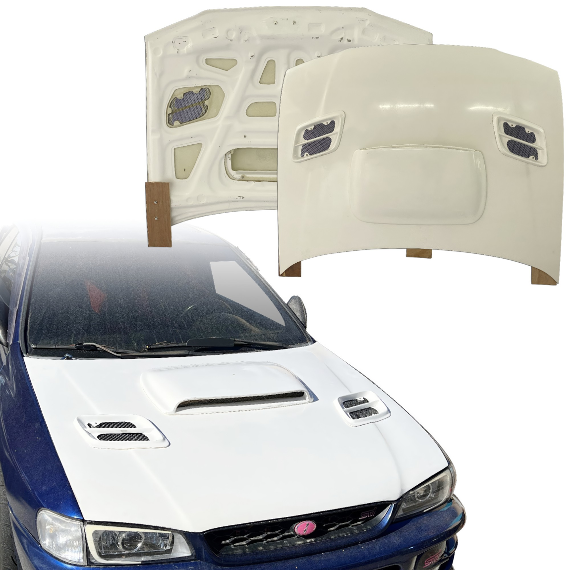 All kind of body kits for Subaru Impreza 1993. Exterior/Hoods 