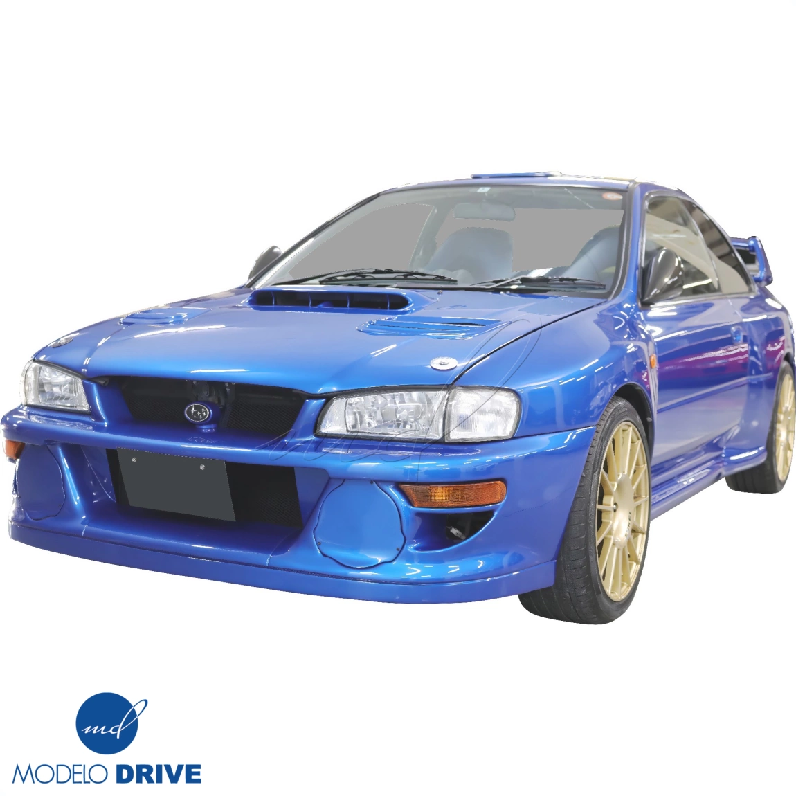 ModeloDrive FRP LS WRC 98 Front Bumper w Caps 3pc (GC8) 2/4dr for