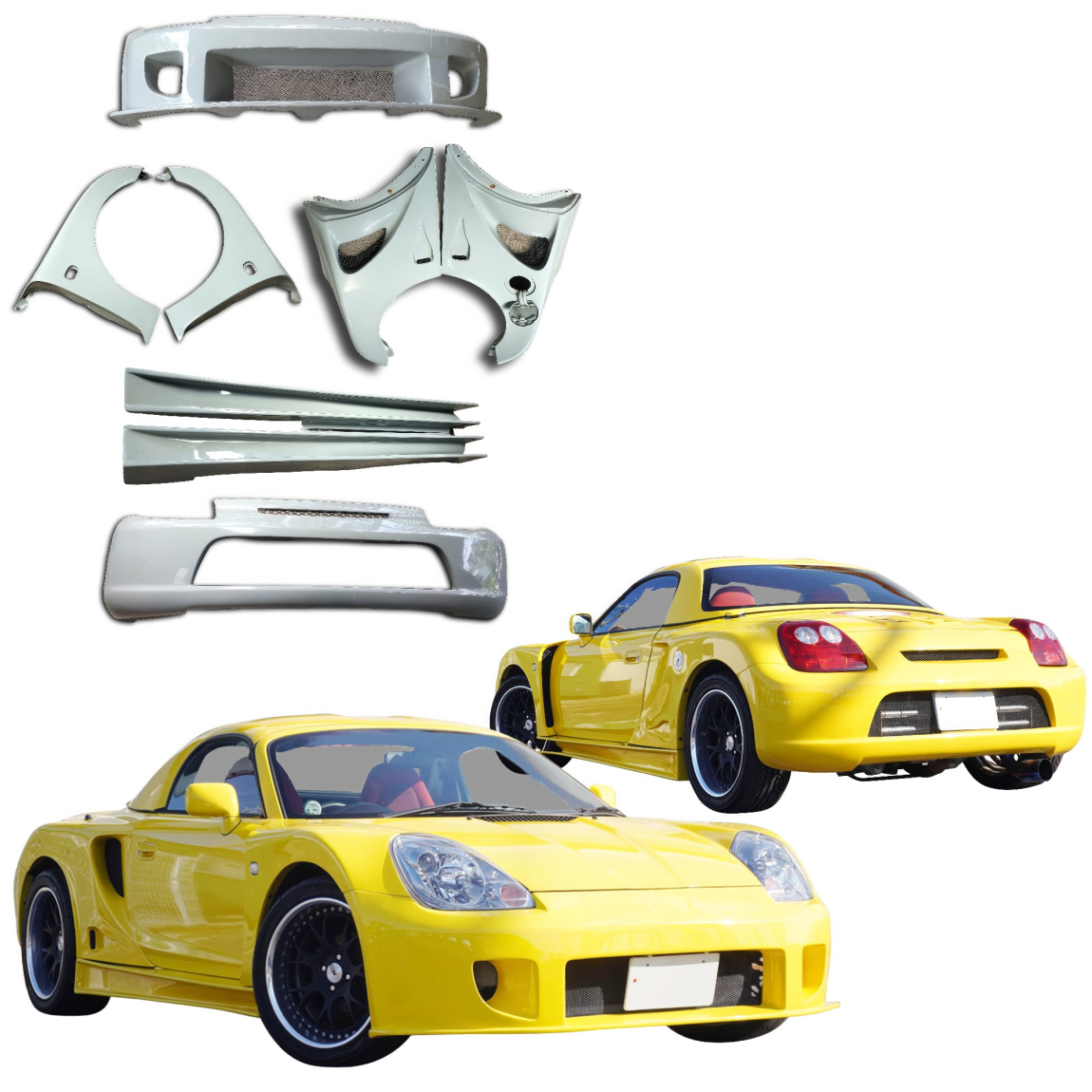 All kind of body kits for Toyota MR2 2000. Exterior/Complete Body Kits 