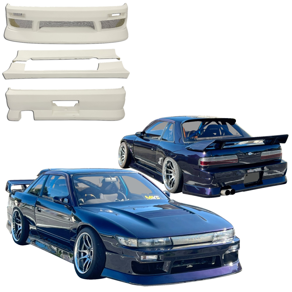 All kind of body kits for Nissan Silvia 1989. Exterior/Complete Body Kits 