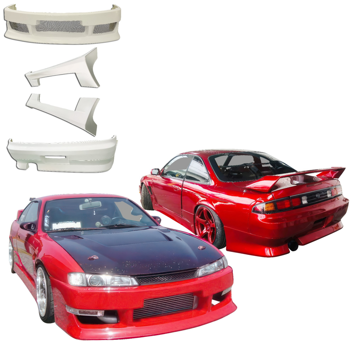 All kind of body kits for Nissan 240SX 1997. Exterior/Complete Body Kits 