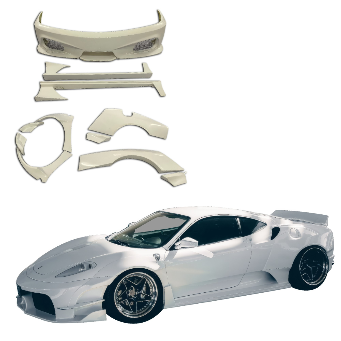 All kind of body kits for Ferrari 430 2005. Exterior/Complete Body Kits 